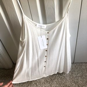 White spaghetti strap